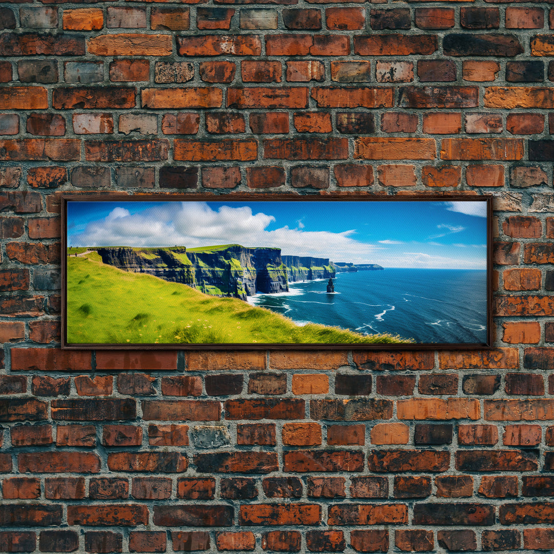 Panoramic of the Cliffs Of Moher Ireland, Extra Large Wall Art, Panoramic Wall Art, Panoramic Print, Landscape Photography, Landscape Print