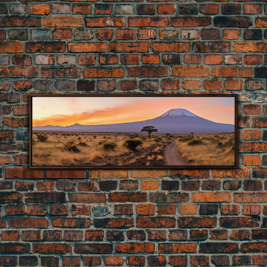 Panoramic Print of Mount Kilimanjaro Tanzania Extra Large Wall Art, Panoramic Wall Art, Panoramic Landscape Print, Landscape Photography