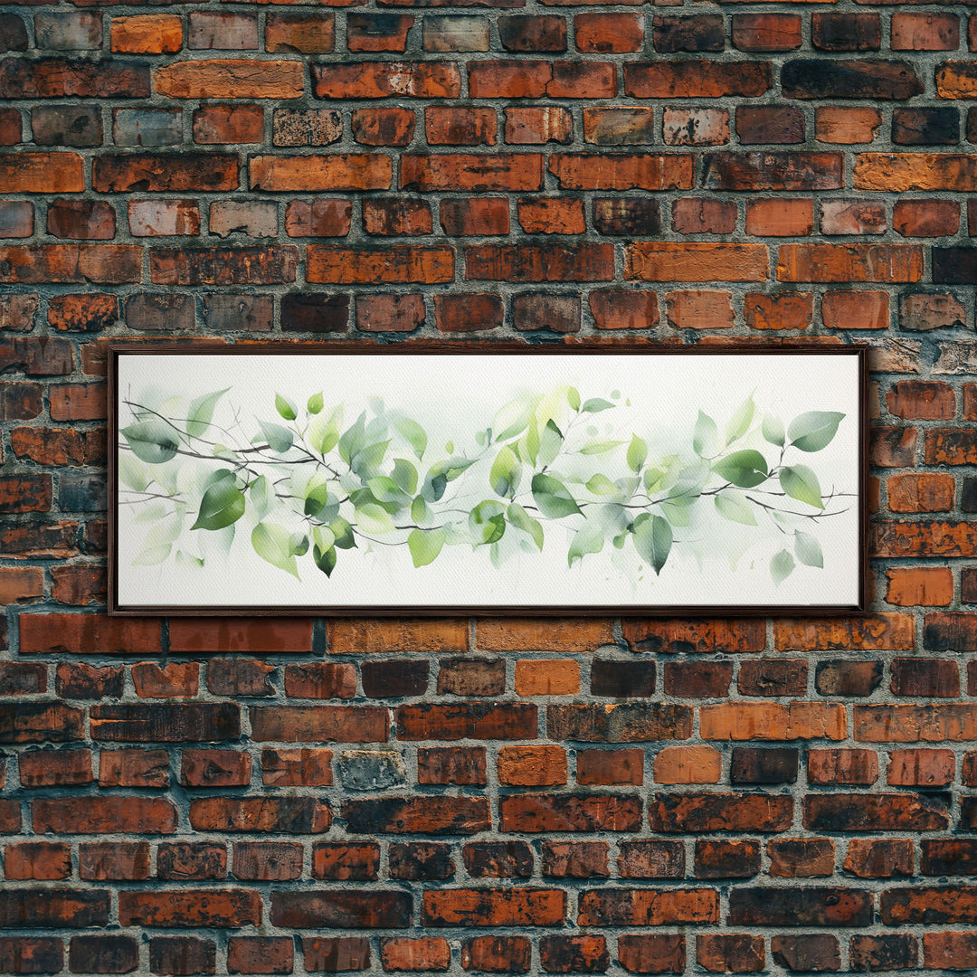 Botanical Art Print - Framed Canvas Print - Eucalyptus Art - Garden Print - Large Gallery Wrap Ready To Hang Wall Art, Optional Frame