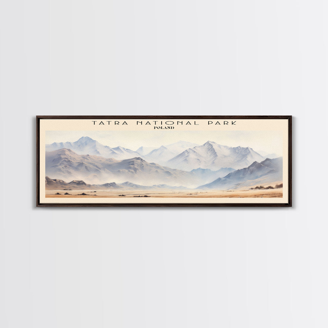 Tatra National Park Travel Poster Print, Framed Canvas Wall Art, Metal Wall Art, COUNTRY art, Gift For Him, Travel Wall Art, Travel Lover Gift