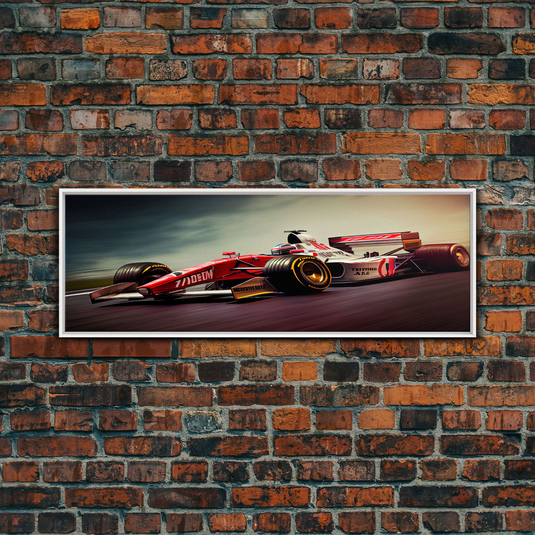 Formula 1 wall art print Motivation office wall decor Formula one car poster Modern living room home decor F1 Large framed canvas gifts