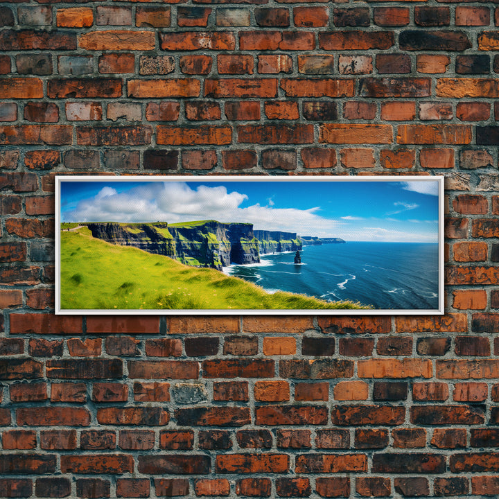 Panoramic of the Cliffs Of Moher Ireland, Extra Large Wall Art, Panoramic Wall Art, Panoramic Print, Landscape Photography, Landscape Print