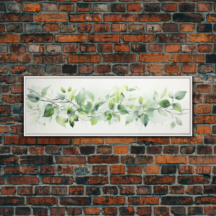 Botanical Art Print - Framed Canvas Print - Eucalyptus Art - Garden Print - Large Gallery Wrap Ready To Hang Wall Art, Optional Frame