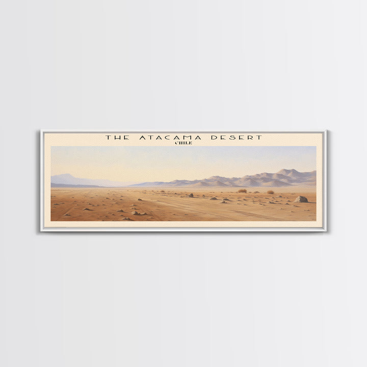 The Atacama Desert Travel Poster Print, Framed Canvas Wall Art, Metal Wall Art, COUNTRY art, Gift For Him, Travel Wall Art, Travel Lover Gift