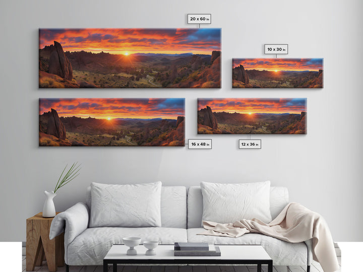 Panoramic Print of Pinnacles National Park Extra Large Wall Art, Panoramic Wall Art, Panoramic Landscape Print, Landscape Photography