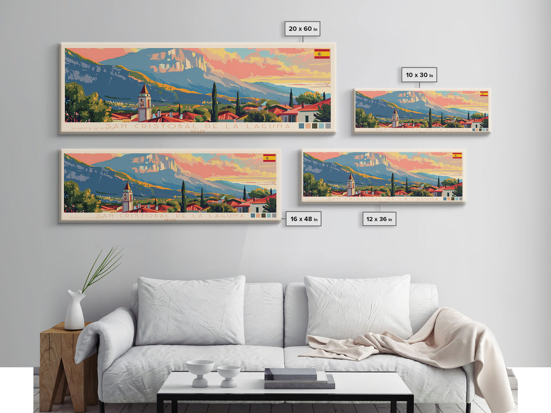 San Cristobal Dominican Republic Travel Art, City Art, Framed Canvas Print or Metal Wall Art, Europe Travel Poster, Panoramic Wall Art, Extra Wide Wall Art