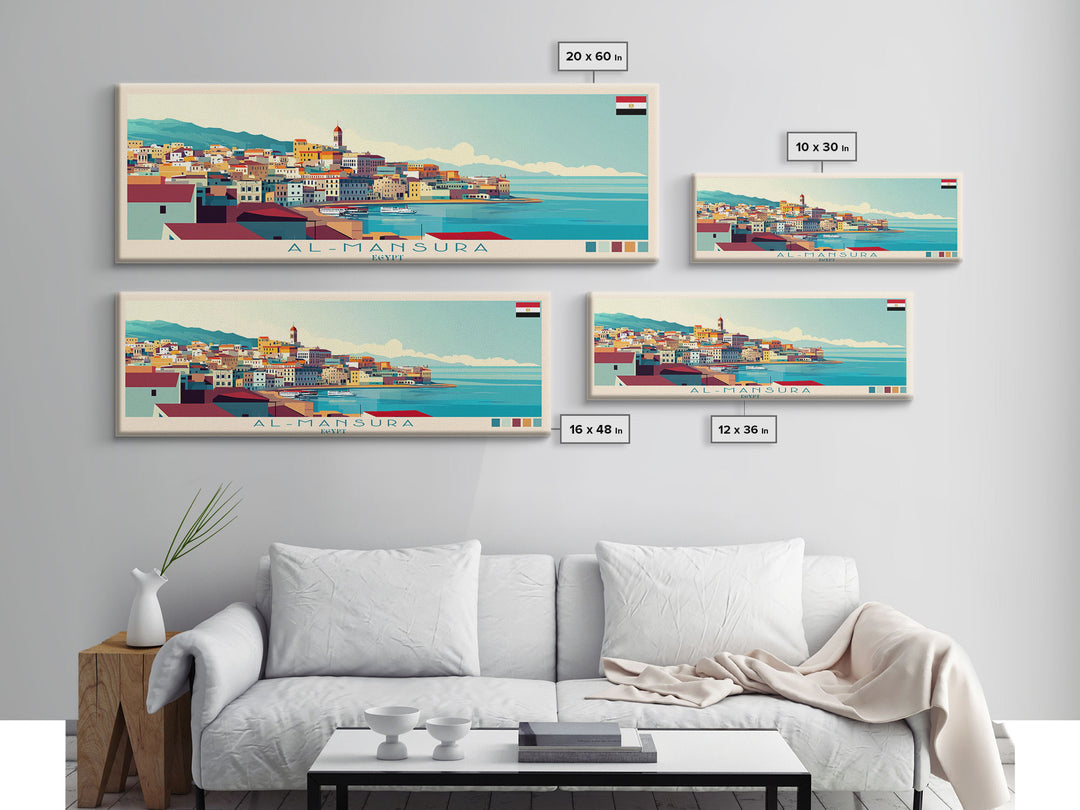 Albury–Wodonga, Australia Travel Poster Panoramic Canvas Print, Albury–Wodonga, Australia Painting, Australia Art, Albury–Wodonga Travel Art, Guest Room Painting