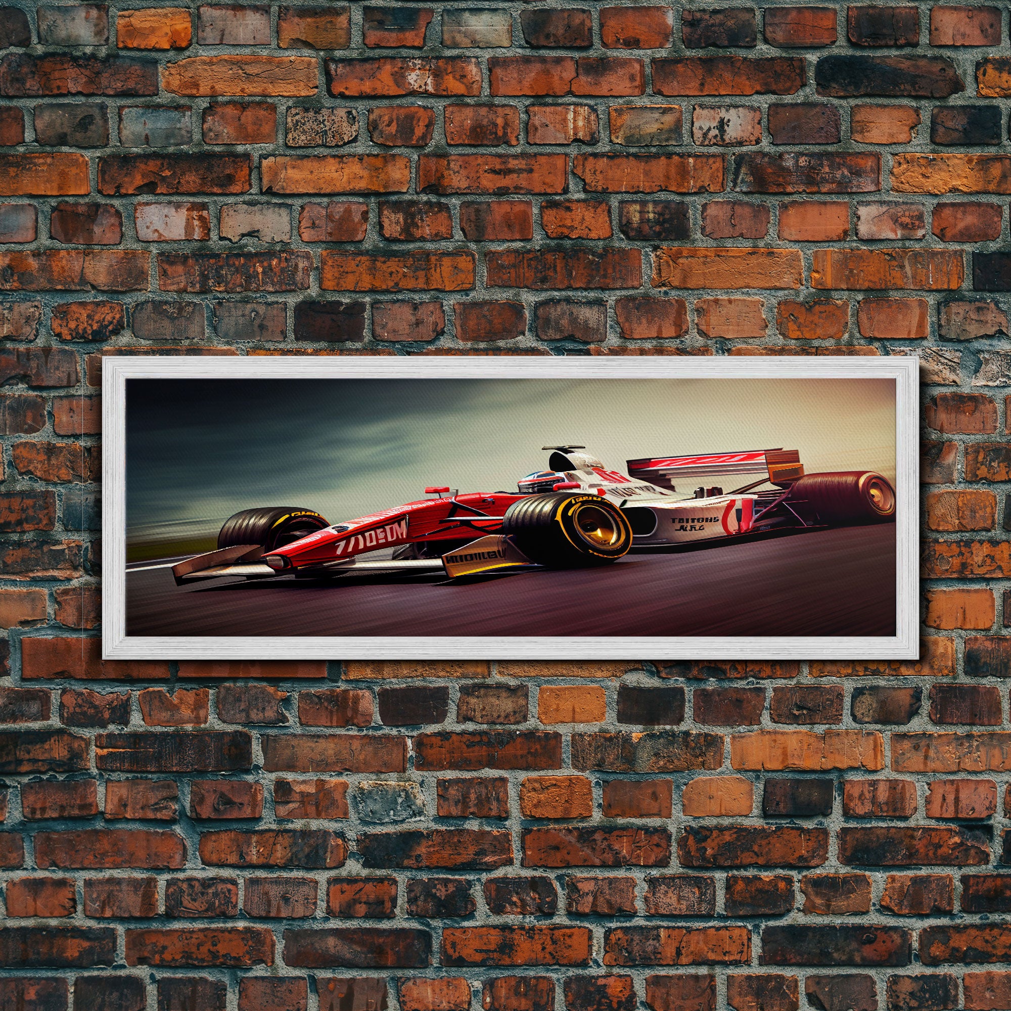 Formula 1 wall art print Motivation office wall decor Formula one car poster Modern living room home decor F1 Large framed canvas gifts