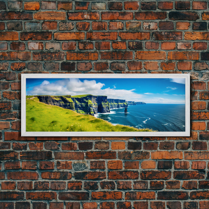 Panoramic of the Cliffs Of Moher Ireland, Extra Large Wall Art, Panoramic Wall Art, Panoramic Print, Landscape Photography, Landscape Print