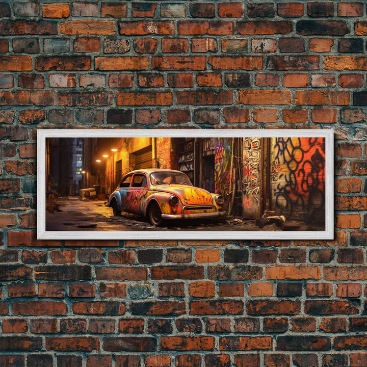 Graffiti Punk Wall Art, Street Art, Framed Canvas Print, East Berlin, Limited Edition, High Quality Art, Game Room Art, Mancave, Above Sofa