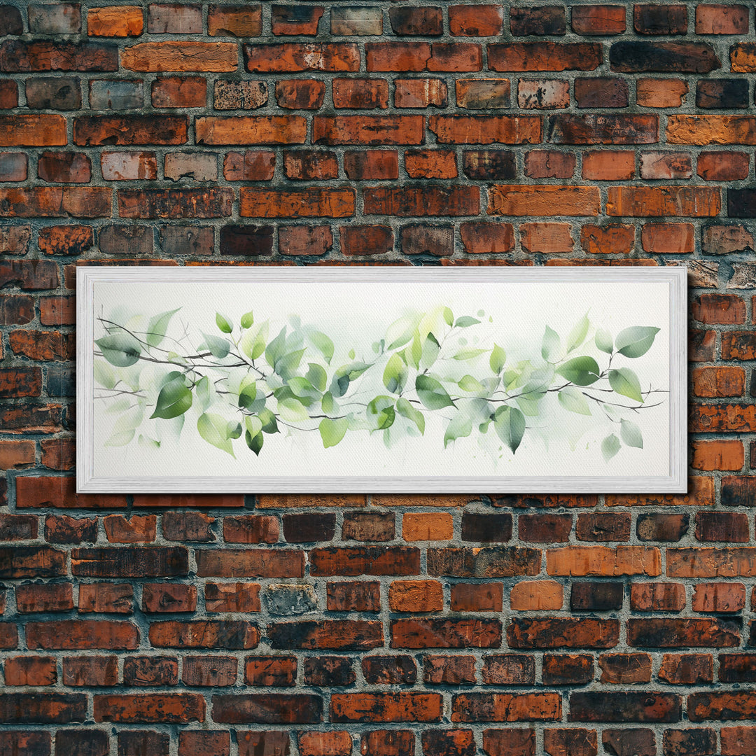 Botanical Art Print - Framed Canvas Print - Eucalyptus Art - Garden Print - Large Gallery Wrap Ready To Hang Wall Art, Optional Frame