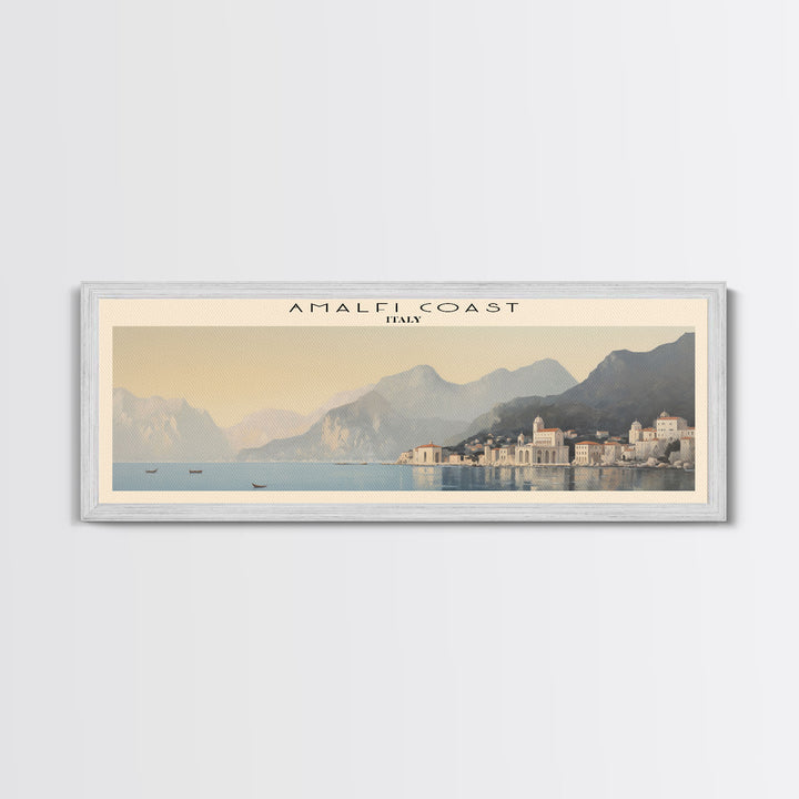 Amalfi Coast COUNTRY Travel Poster Print, Framed Canvas Print, Italy Travel Art, Wood Framed Art, Wall Hanging, Home Decor