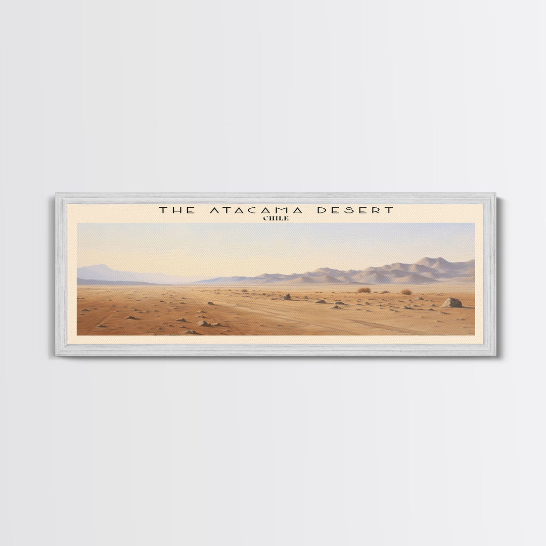 The Atacama Desert Travel Poster Print, Framed Canvas Wall Art, Metal Wall Art, COUNTRY art, Gift For Him, Travel Wall Art, Travel Lover Gift