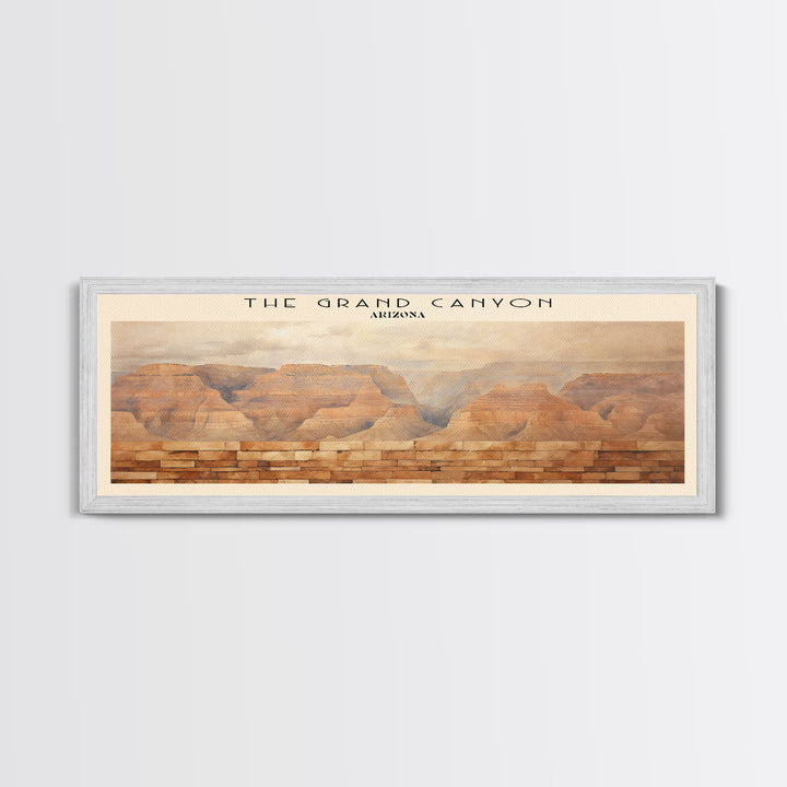 The Grand Canyon COUNTRY | Framed Travel Poster Canvas Print | Trendy Wall Art | Watercolor Painting | Living Room Art | Unique Art