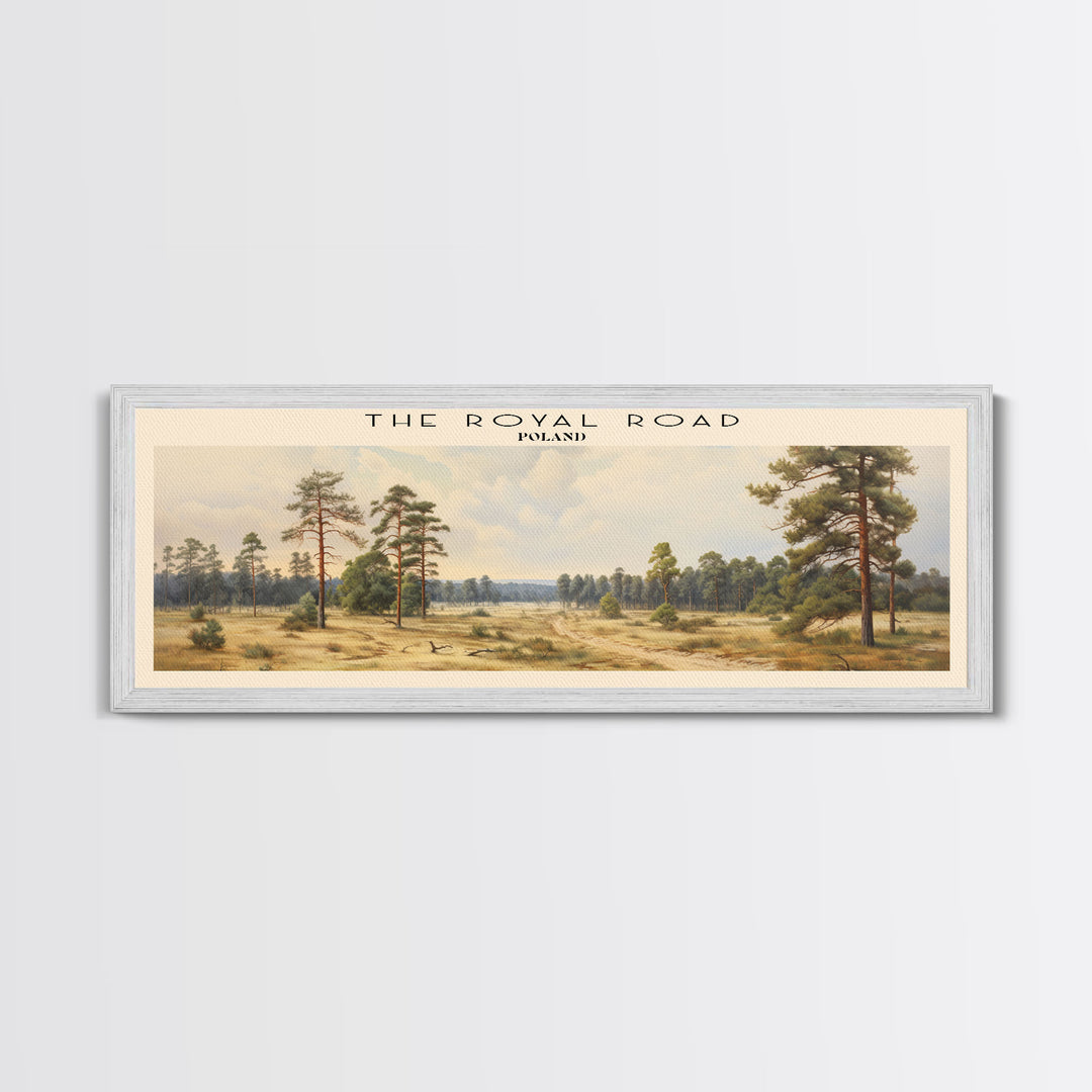 The Royal Road Travel Poster Print, Framed Canvas Wall Art, Metal Wall Art, COUNTRY art, Gift For Him, Travel Wall Art, Travel Lover Gift