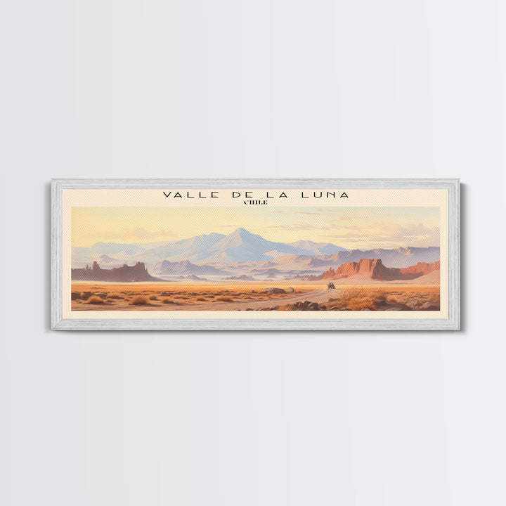 Valle de la Luna Travel Poster Print, Framed Canvas Wall Art, Metal Wall Art, COUNTRY art, Gift For Him, Travel Wall Art, Travel Lover Gift