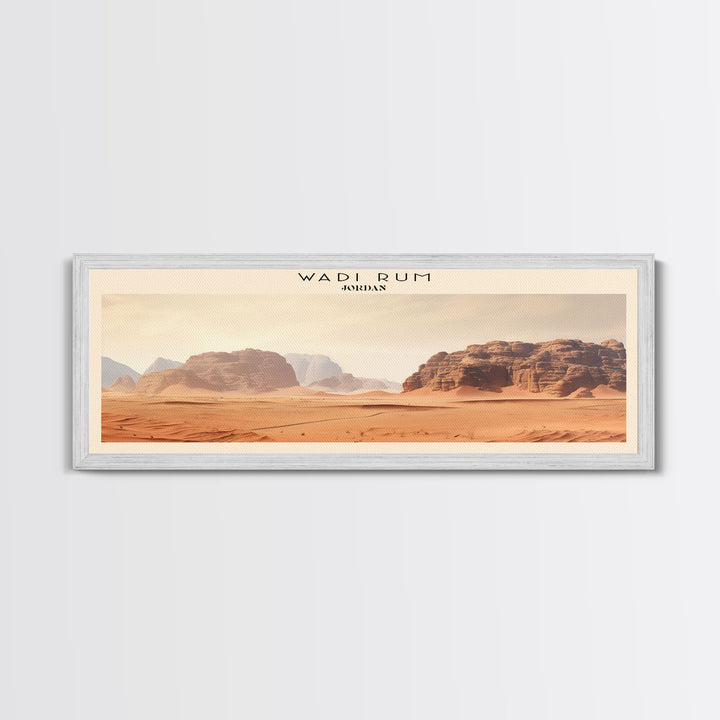 Wadi Rum Framed Canvas Print Travel Poster | Wall Art | Home Decor | Gift For Travel Lover | Wall Hanging | Original Art