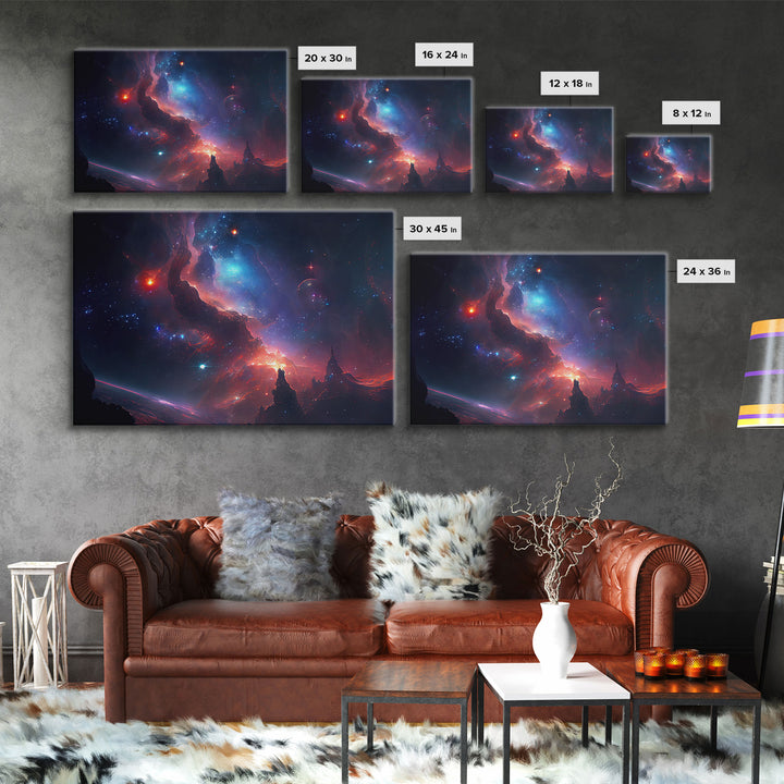 Galaxy Space Stars Universe Fine Art Print, Wall Art Print, Wall Poster, Wall Décor