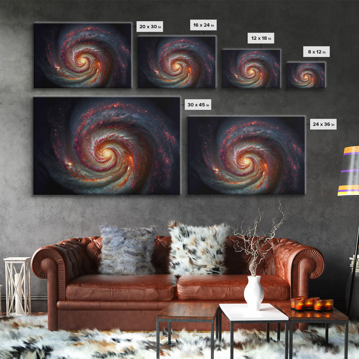 Nebula Supernova Space Swirl Of Stars Fine Art Print, Wall Art Print, Wall Poster, Wall Décor