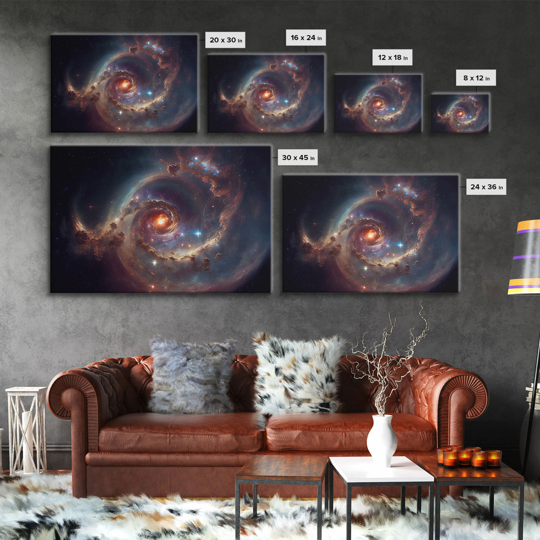 Galaxy Solar System Stars Swirl Space Fine Art Print, Wall Art Print, Wall Poster, Wall Décor