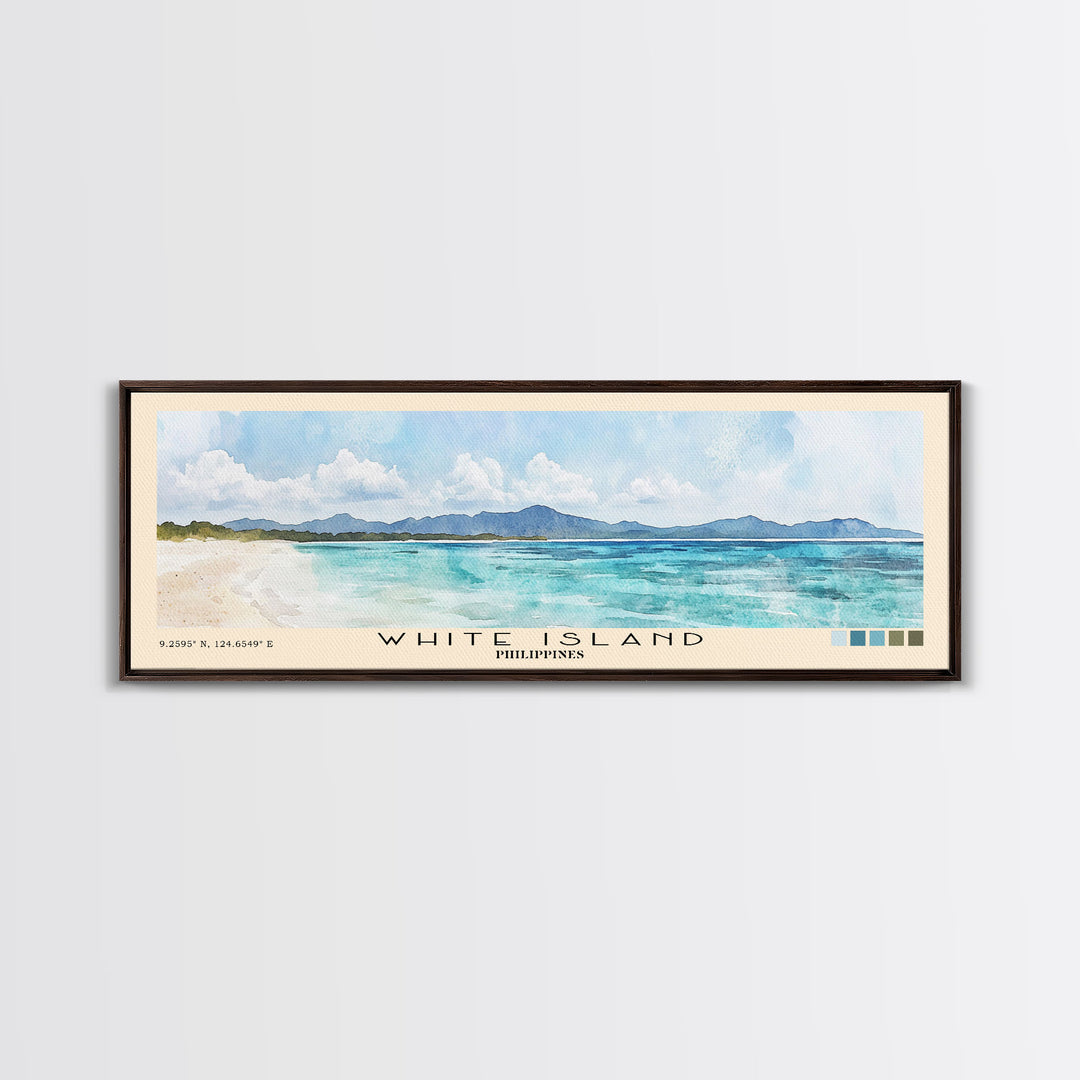 White Island, Philippines Watercolor Print, Vacation Gift, Philippines Wall Art, Vacation Wall Art, Vacatation Memories, Beach Decor, Beach Or Lakehouse Art