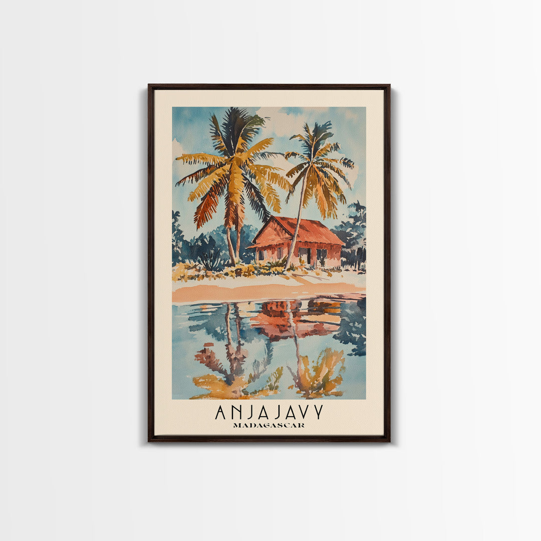 Anjajavy, Madagascar Watercolor Print, Vacation Gift, Madagascar Wall Art, Beach Painting, Beach Decor, Beach Or Lakehouse Art