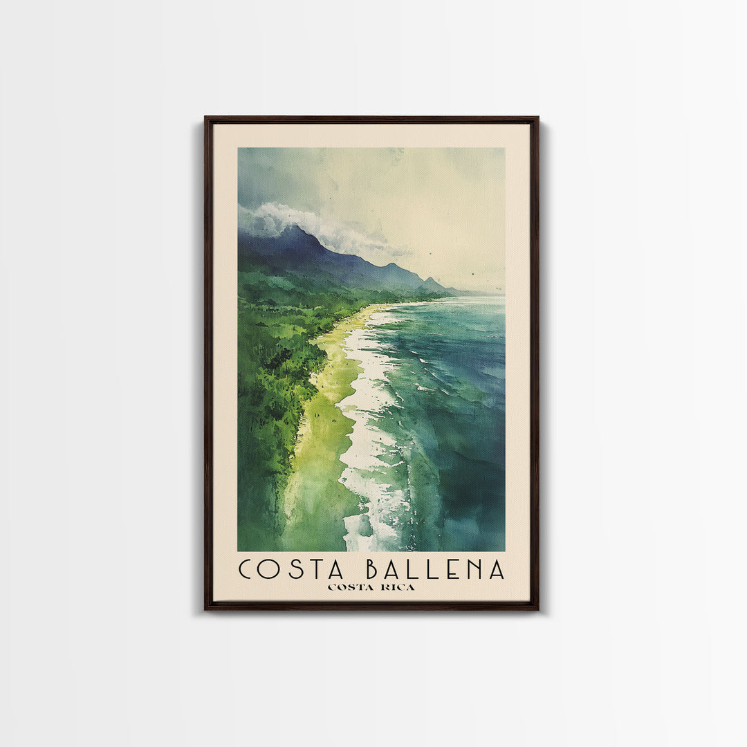 Costa Ballena, Costa Rica Watercolor Print, Vacation Gift, Costa Rica Wall Art, Beach Painting, Beach Decor, Beach Or Lakehouse Art