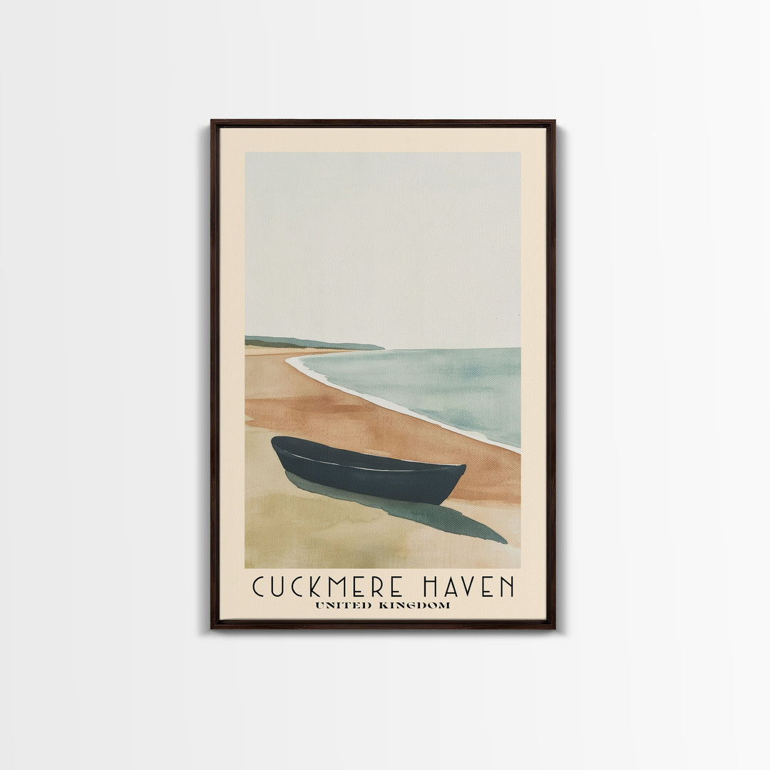 Cuckmere Haven, United Kingdom Watercolor Print, Vacation Gift, United Kingdom Wall Art, Vacation Wall Art, Vacatation Memories, Beach Decor, Beach Or Lakehouse Art