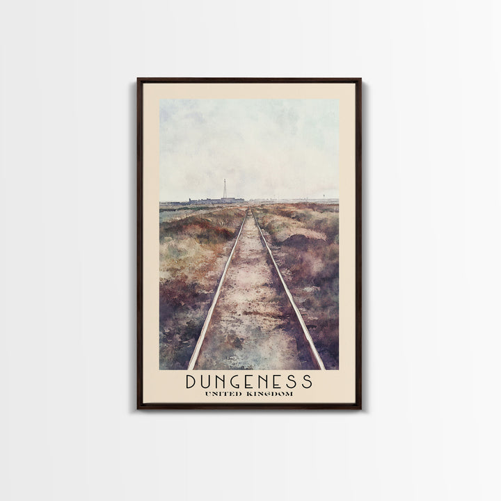 Dungeness, United Kingdom Watercolor Beach Print, Vacation Gift, United Kingdom Wall Art, Beach Painting, Beach Decor, Beach Painting