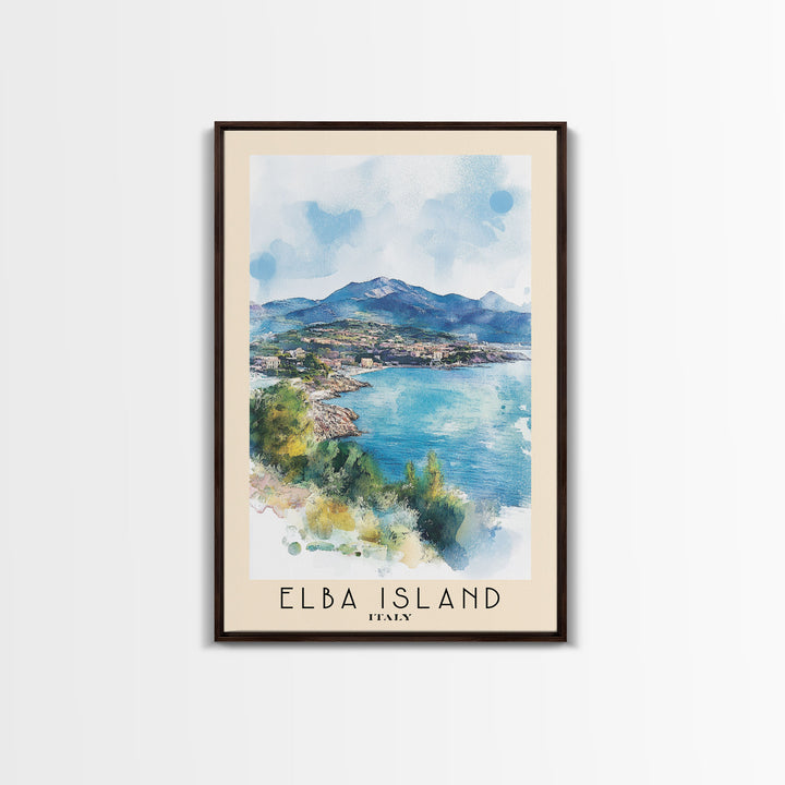 Elba Island, Italy Watercolor Print, Vacation Gift, Italy Wall Art, Beach Painting, Beach Decor, Beach Or Lakehouse Art