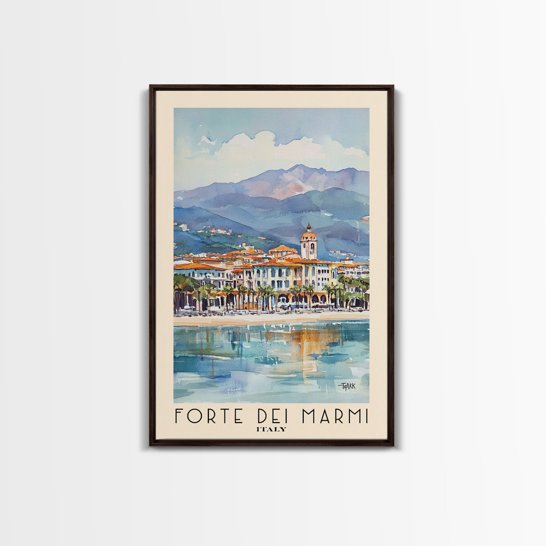 Forte dei Marmi, Italy Watercolor Print, Vacation Gift, Italy Wall Art, Vacation Wall Art, Vacatation Memories, Beach Decor, Beach Or Lakehouse Art