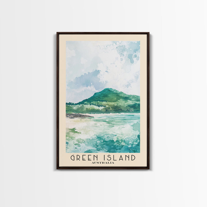 Green Island, Australia Watercolor Print, Vacation Gift, Australia Wall Art, Beach Painting, Beach Decor, Beach Or Lakehouse Art