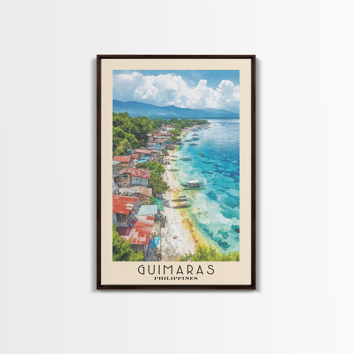 Guimaras, Philippines Watercolor Print, Vacation Gift, Philippines Wall Art, Beach Painting, Beach Decor, Beach Or Lakehouse Art