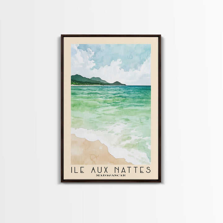 Ile Aux Nattes, Madagascar Watercolor Print, Vacation Gift, Madagascar Wall Art, Beach Painting, Beach Decor, Beach Or Lakehouse Art