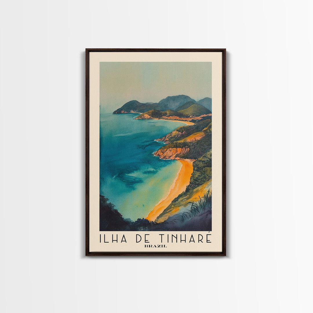 Ilha de Tinharé, Brazil Watercolor Print, Vacation Gift, Brazil Wall Art, Vacation Wall Art, Vacatation Memories, Beach Decor, Beach Or Lakehouse Art