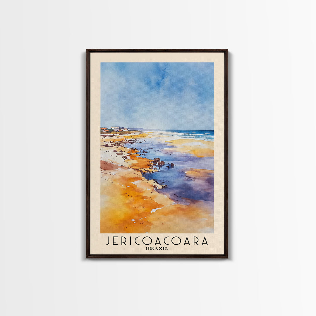 Jericoacoara, Brazil Watercolor Print, Vacation Gift, Brazil Wall Art, Vacation Wall Art, Vacatation Memories, Beach Decor, Beach Or Lakehouse Art