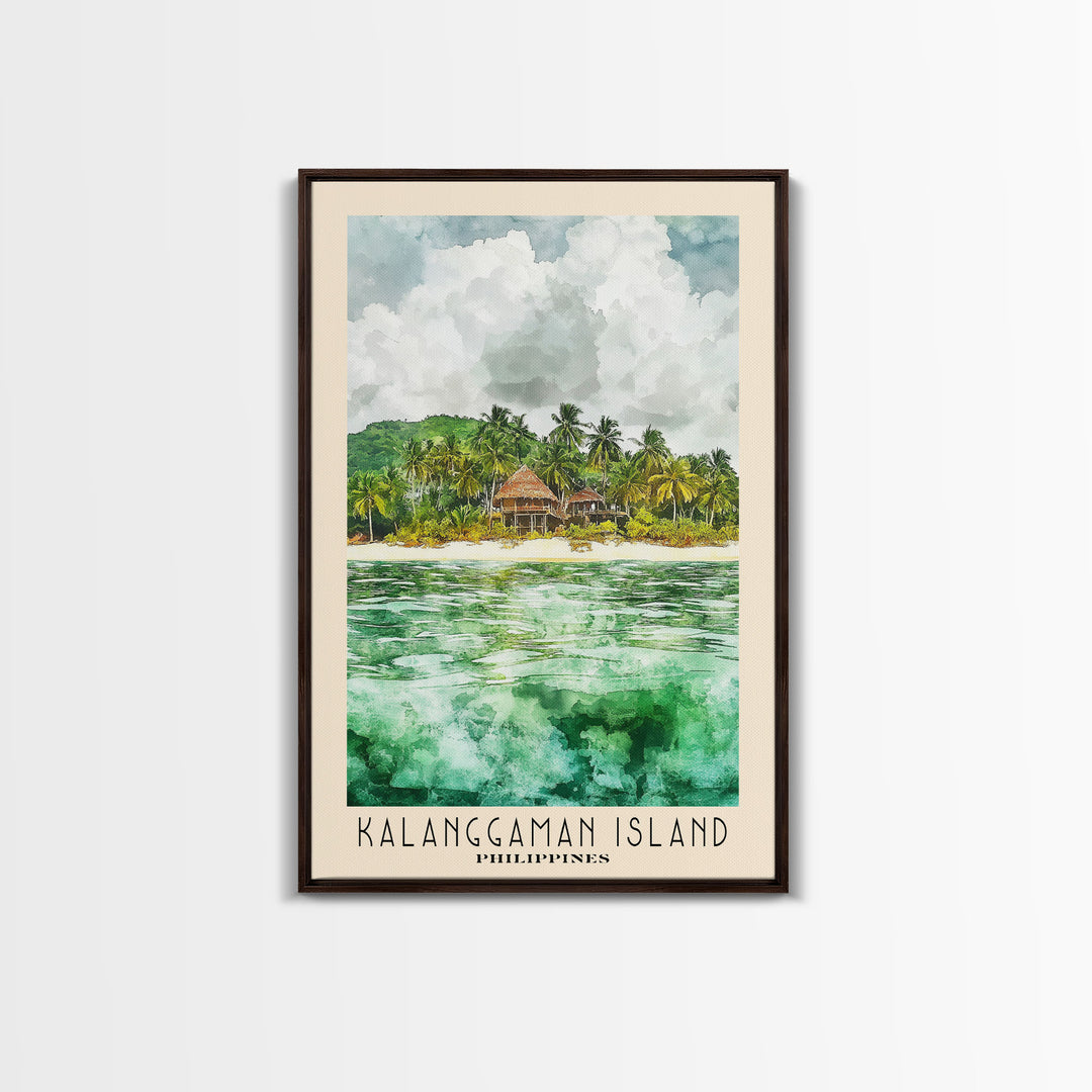 Kalanggaman Island, Philippines Watercolor Print, Vacation Gift, Philippines Wall Art, Vacation Wall Art, Vacatation Memories, Beach Decor, Beach Or Lakehouse Art