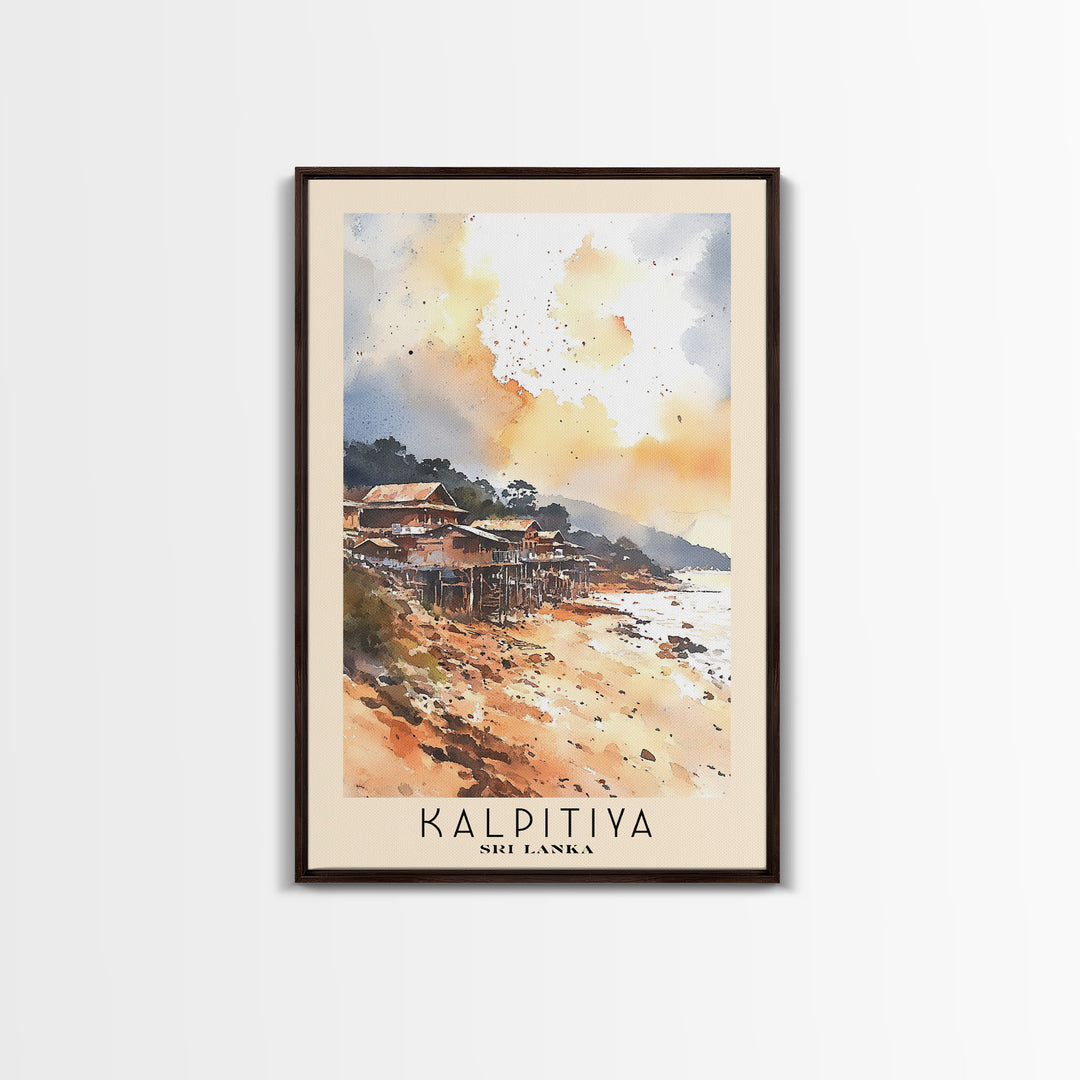 Kalpitiya, Sri Lanka Watercolor Beach Print, Vacation Gift, Sri Lanka Wall Art, Beach Painting, Beach Decor, Beach Painting