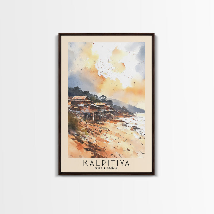 Kalpitiya, Sri Lanka Watercolor Beach Print, Vacation Gift, Sri Lanka Wall Art, Beach Painting, Beach Decor, Beach Painting