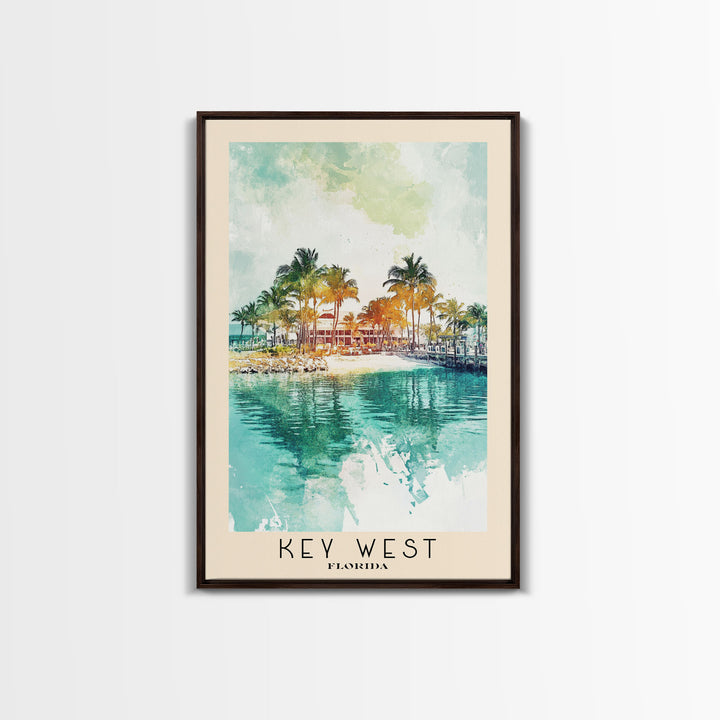 Key West, Florida Watercolor Beach Print, Vacation Gift, Florida Wall Art, Beach Painting, Beach Decor, Beach Painting