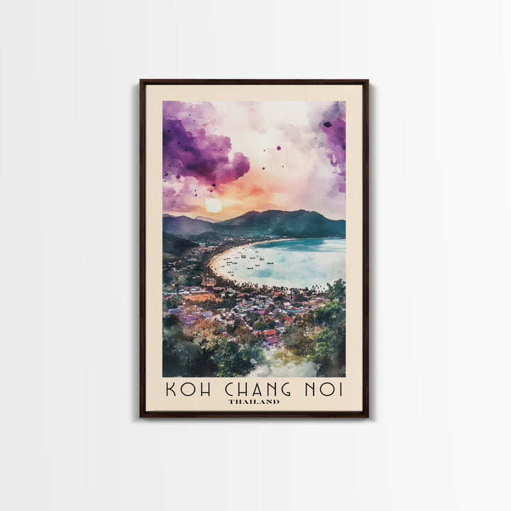 Koh Chang Noi, Thailand Watercolor Print, Vacation Gift, Thailand Wall Art, Beach Painting, Beach Decor, Beach Or Lakehouse Art