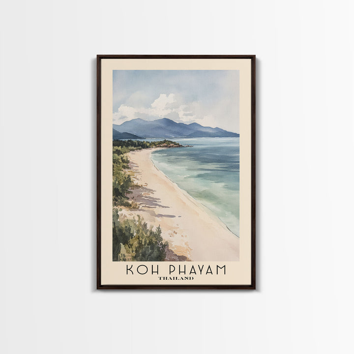 Koh Phayam, Thailand Watercolor Beach Print, Vacation Gift, Thailand Wall Art, Beach Painting, Beach Decor, Beach Painting