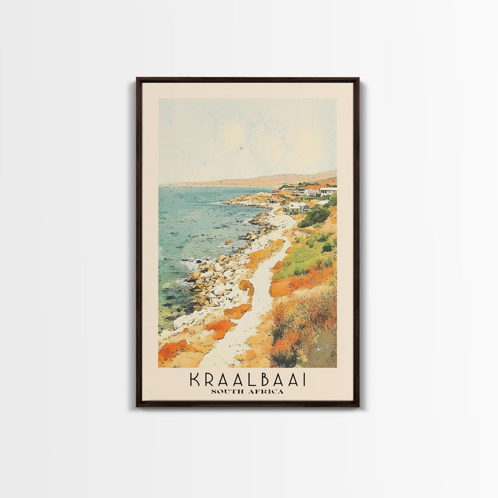 Kraalbaai, South Africa Watercolor Print, Vacation Gift, South Africa Wall Art, Vacation Wall Art, Vacatation Memories, Beach Decor, Beach Or Lakehouse Art