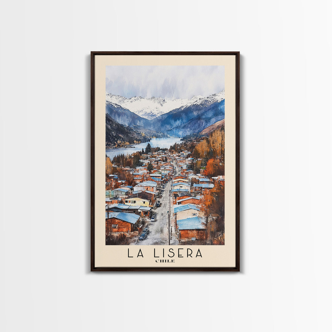 La Lisera, Chile Watercolor Print, Vacation Gift, Chile Wall Art, Beach Painting, Beach Decor, Beach Or Lakehouse Art