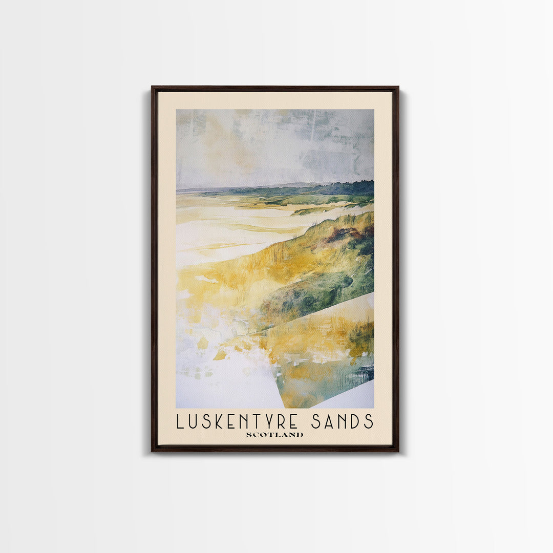 Luskentyre Sands, Scotland Watercolor Print, Vacation Gift, Scotland Wall Art, Vacation Wall Art, Vacatation Memories, Beach Decor, Beach Or Lakehouse Art