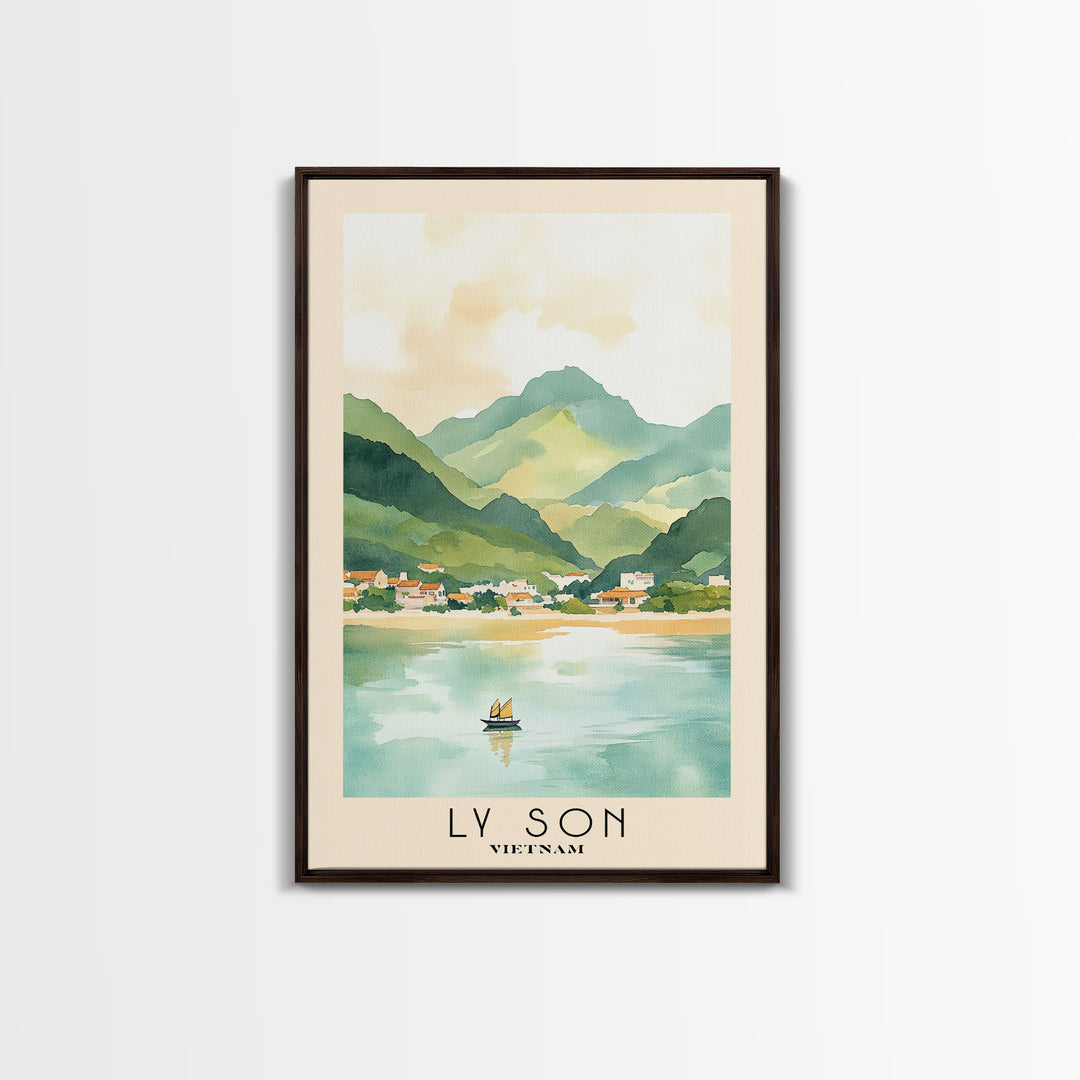 Ly Son, Vietnam Watercolor Print, Vacation Gift, Vietnam Wall Art, Beach Painting, Beach Decor, Beach Or Lakehouse Art