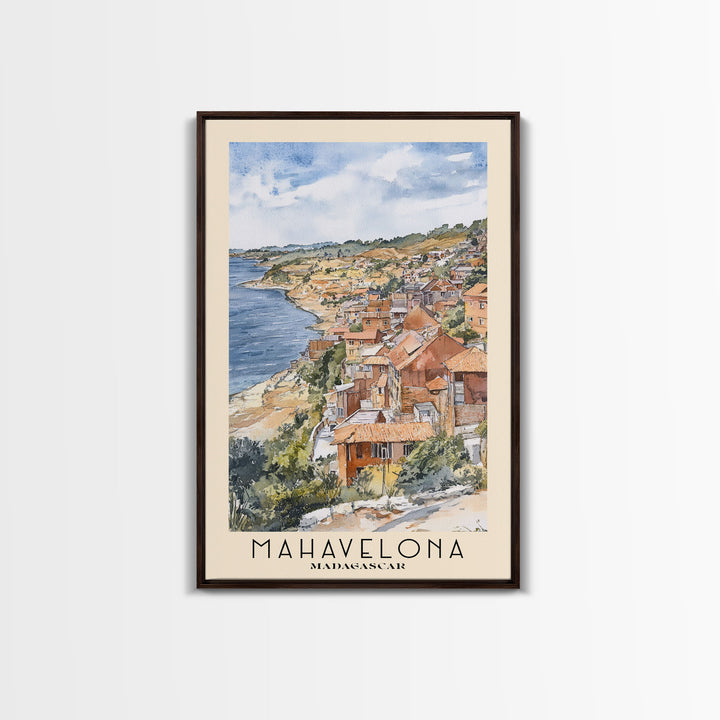 Mahavelona, Madagascar Watercolor Print, Vacation Gift, Madagascar Wall Art, Vacation Wall Art, Vacatation Memories, Beach Decor, Beach Or Lakehouse Art