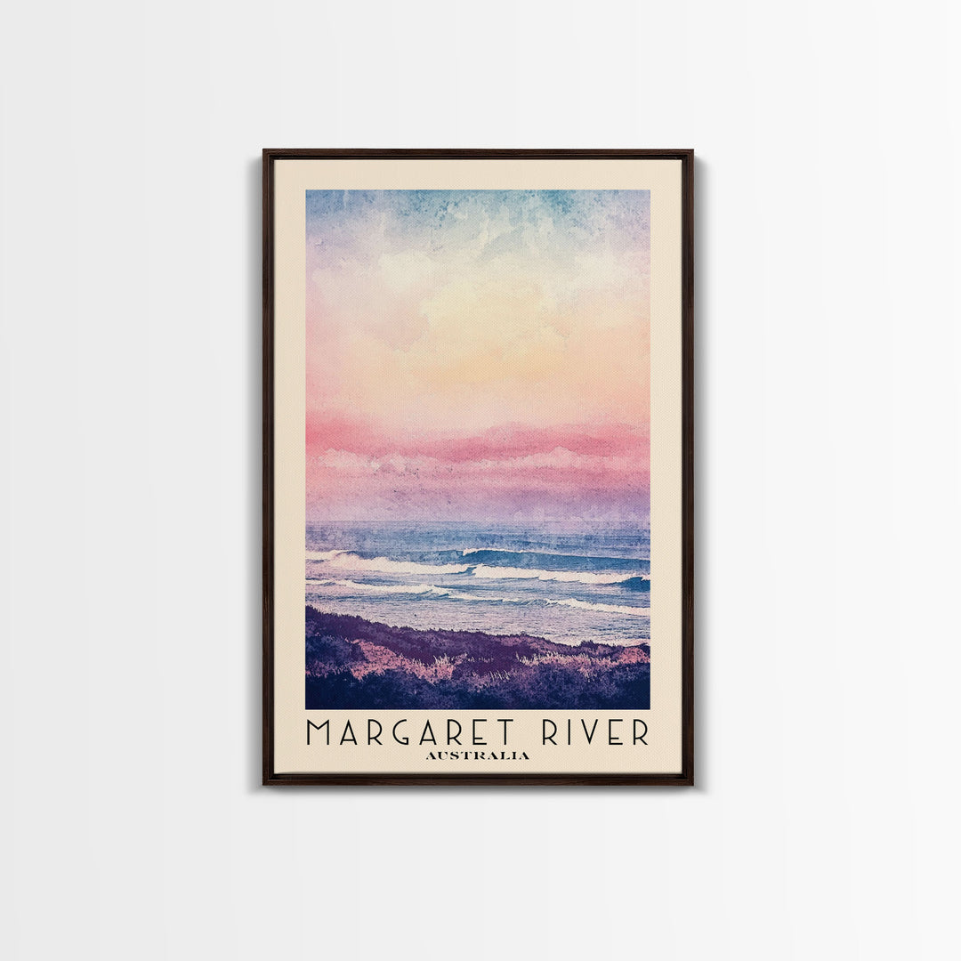 Margaret River, Australia Watercolor Beach Print, Vacation Gift, Australia Wall Art, Beach Painting, Beach Decor, Beach Painting