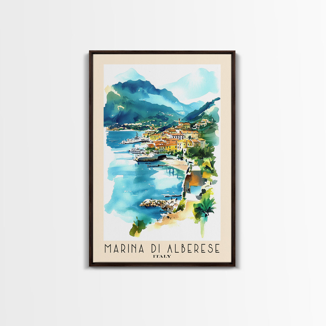 Marina di Alberese, Italy Watercolor Beach Print, Vacation Gift, Italy Wall Art, Beach Painting, Beach Decor, Beach Painting