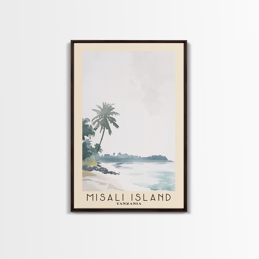 Misali Island, Tanzania Watercolor Print, Vacation Gift, Tanzania Wall Art, Vacation Wall Art, Vacatation Memories, Beach Decor, Beach Or Lakehouse Art